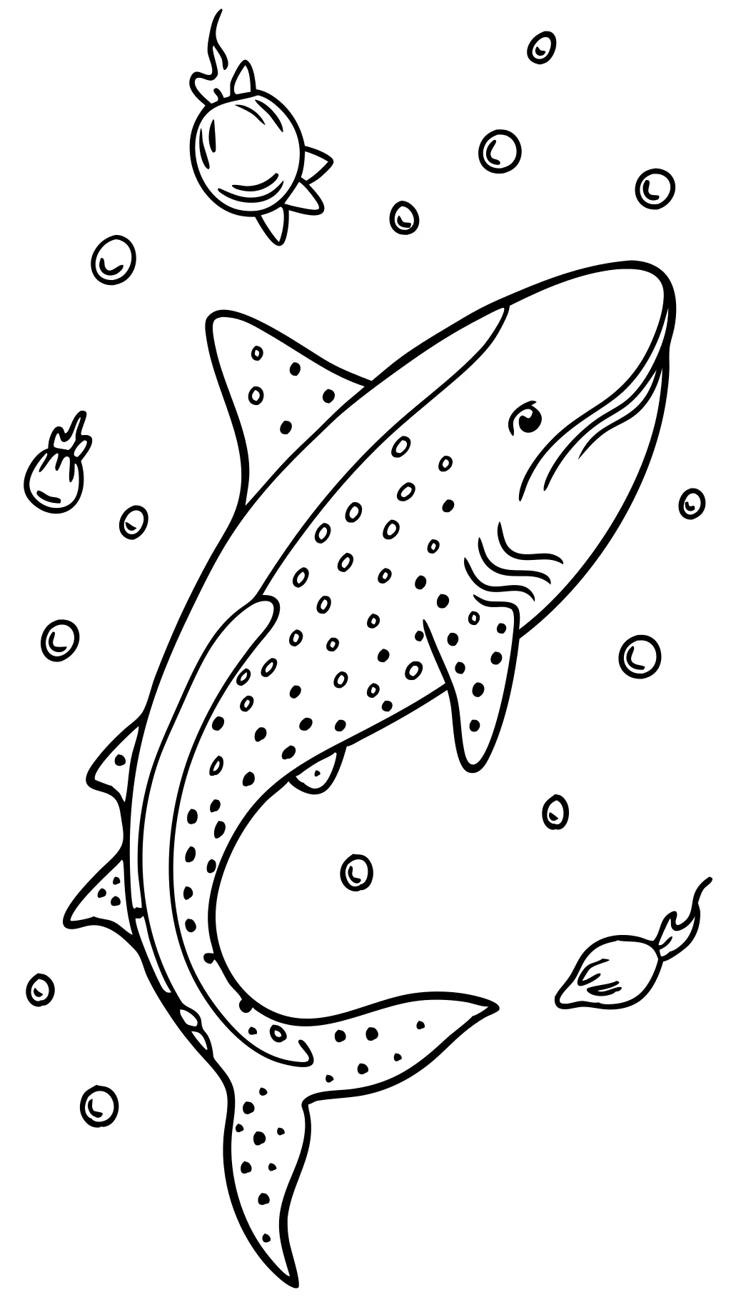 whale shark coloring pages